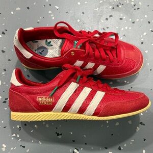 adidas Red and White Japan Sneakers